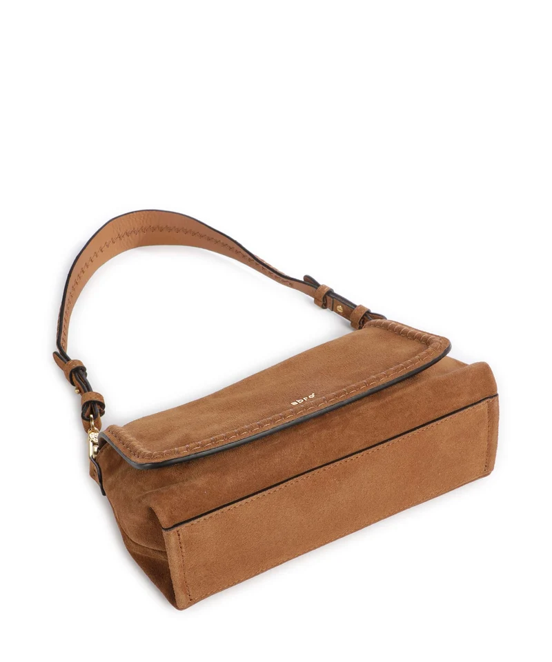 Abro Suede Signature Sac porté épaule cuoio