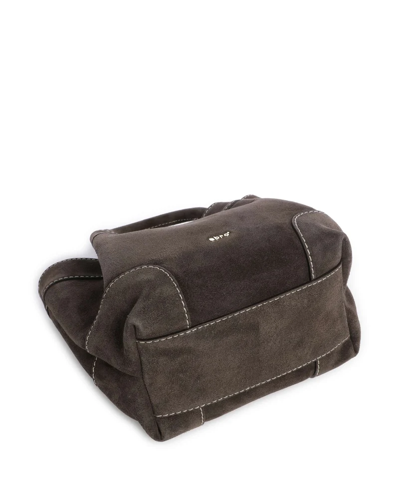 Abro Suede Essential Small Sac à main dark brown