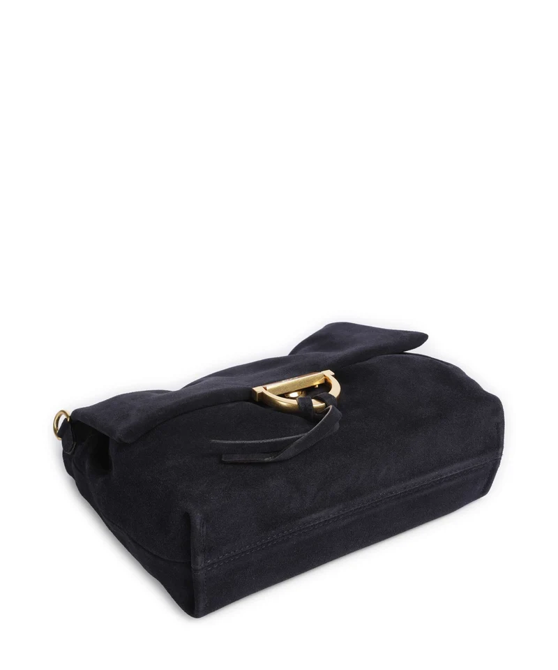 Abro Suede Temi Medium Sac porté épaule navy