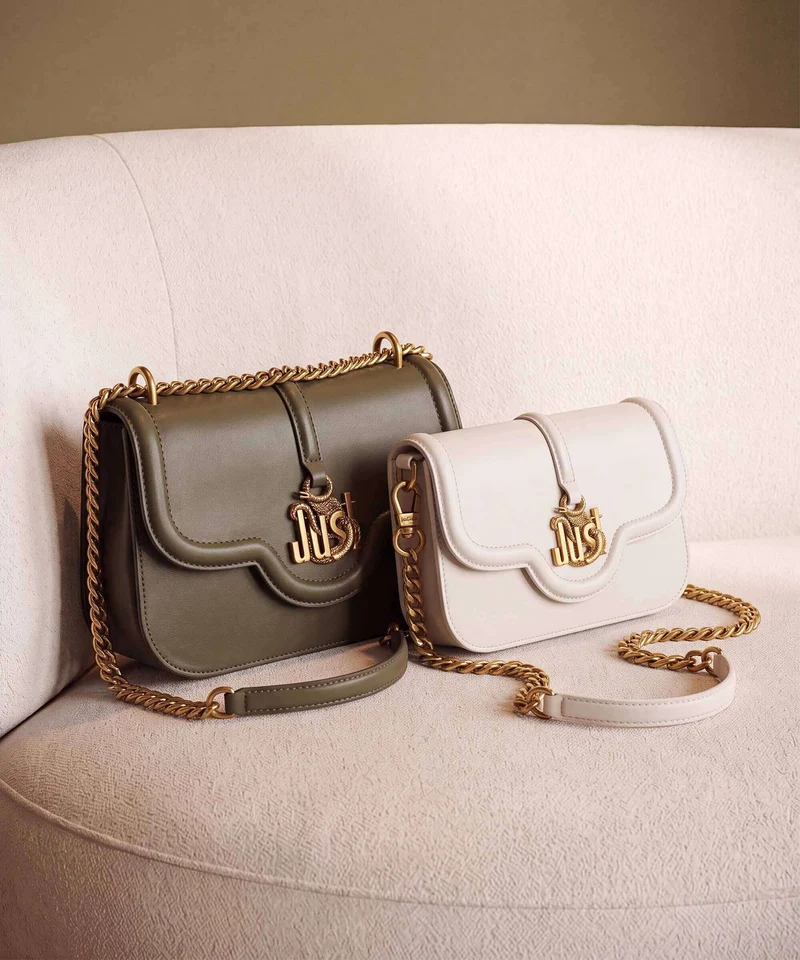 Just Cavalli Just Snake Sac porté épaule fir green