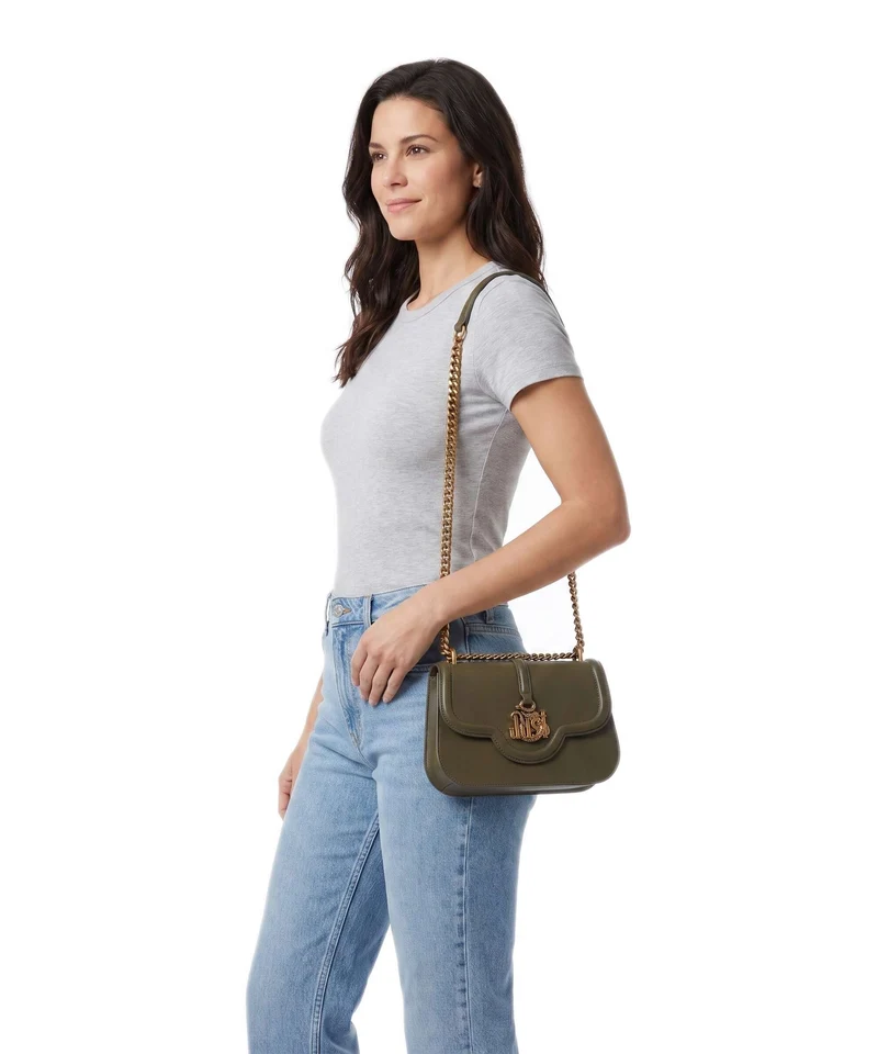 Just Cavalli Just Snake Sac porté épaule fir green