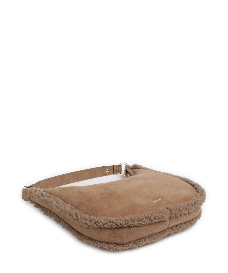 Abro Shearling Nana Mini Sac porté épaule cappuccino
