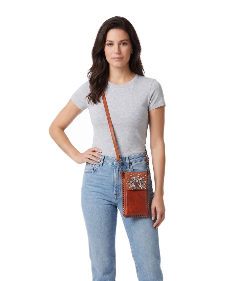 Campomaggi Pochette telephone cognac