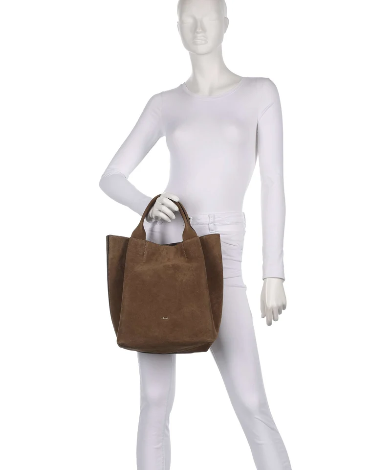 Abro Suede Essential Medium Sac à main khaki