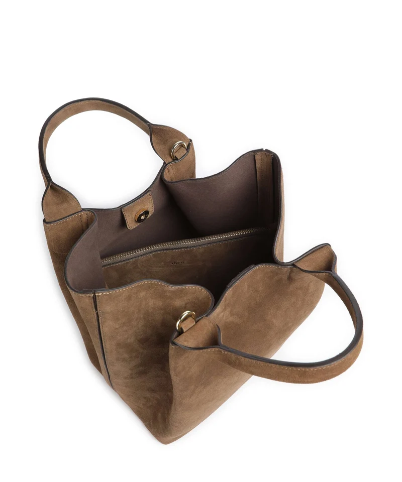 Abro Suede Essential Medium Sac à main khaki