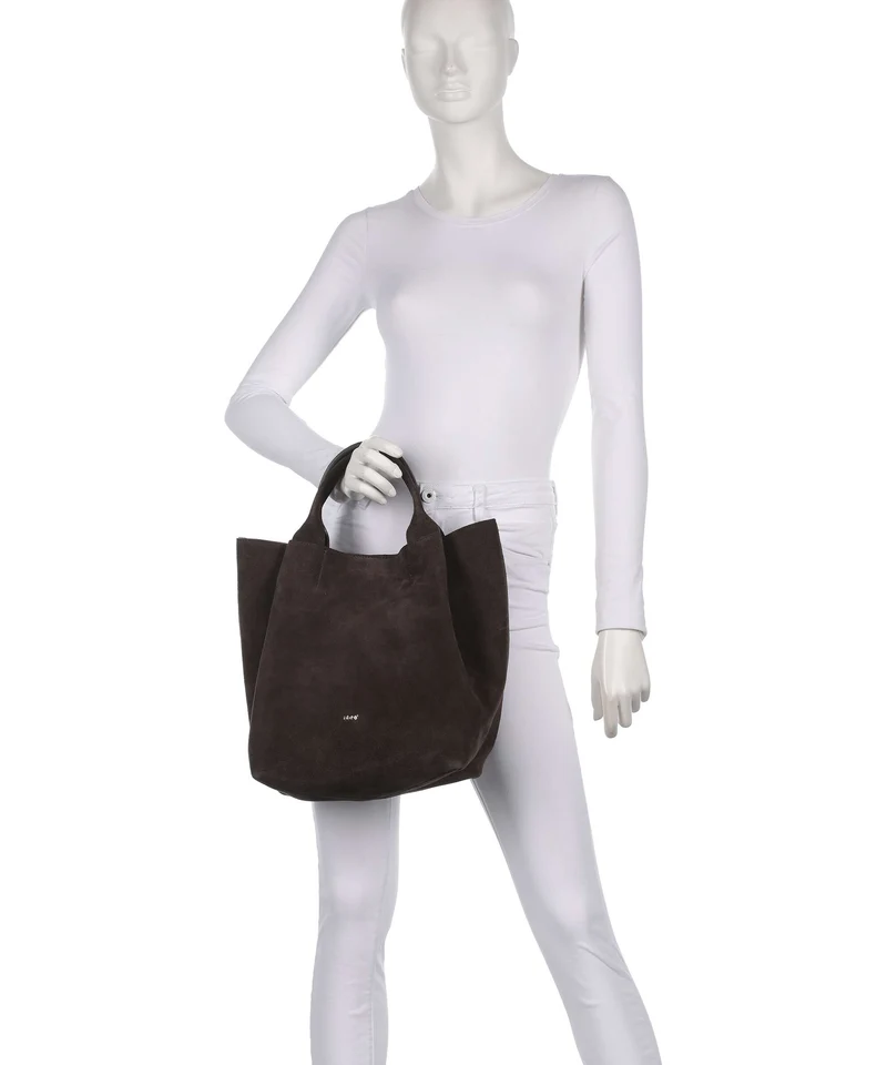 Abro Suede Essential Medium Sac à main dark brown