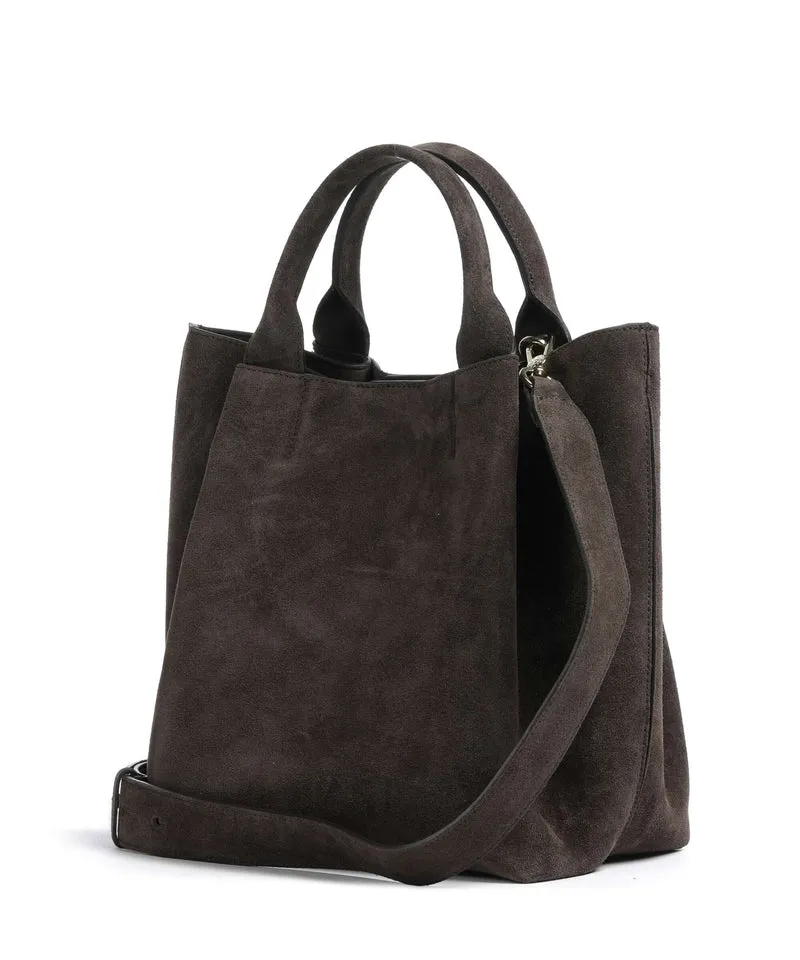 Abro Suede Essential Medium Sac à main dark brown