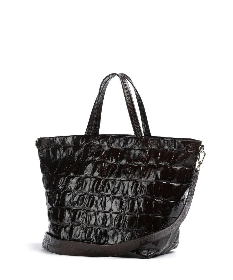 Abro Maxxi Cocco Alba Sac à main dark brown