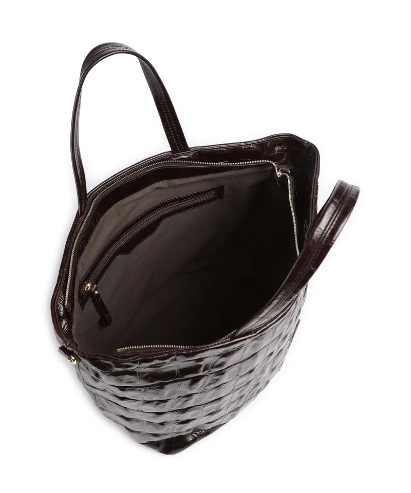 Abro Maxxi Cocco Alba Sac à main dark brown