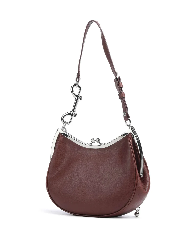 Vivienne Westwood Charm Frame Supple Sac porté épaule chestnut