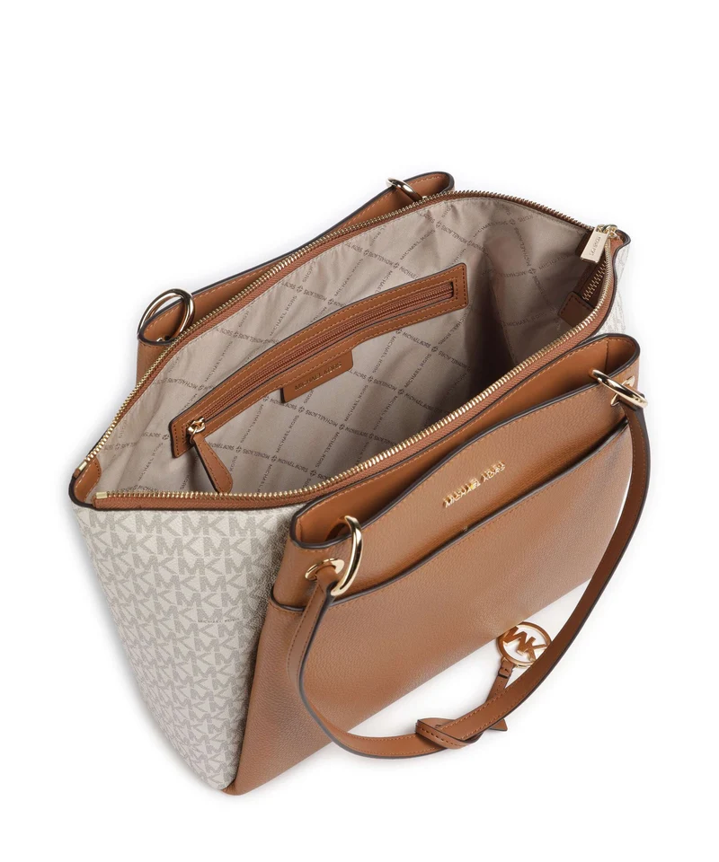 Michael Kors May Large Cabas vanilla/acorn