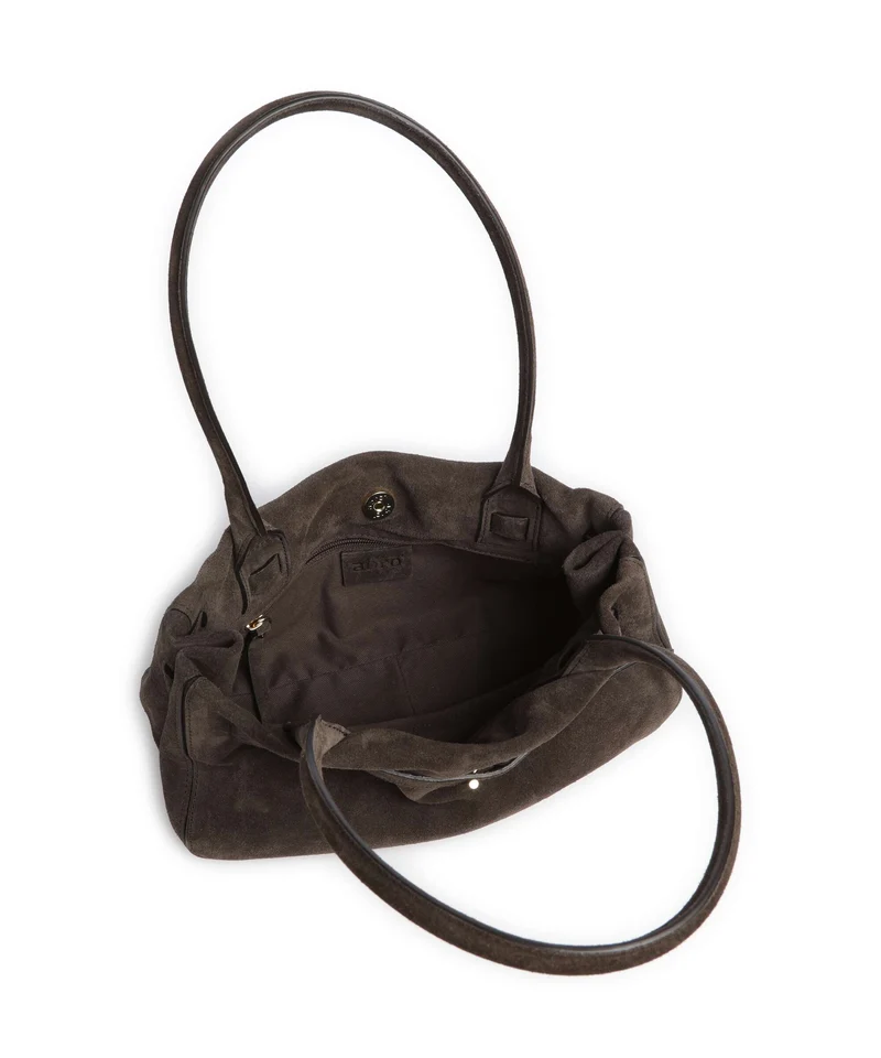 Abro Suede Jill Sac porté épaule dark brown