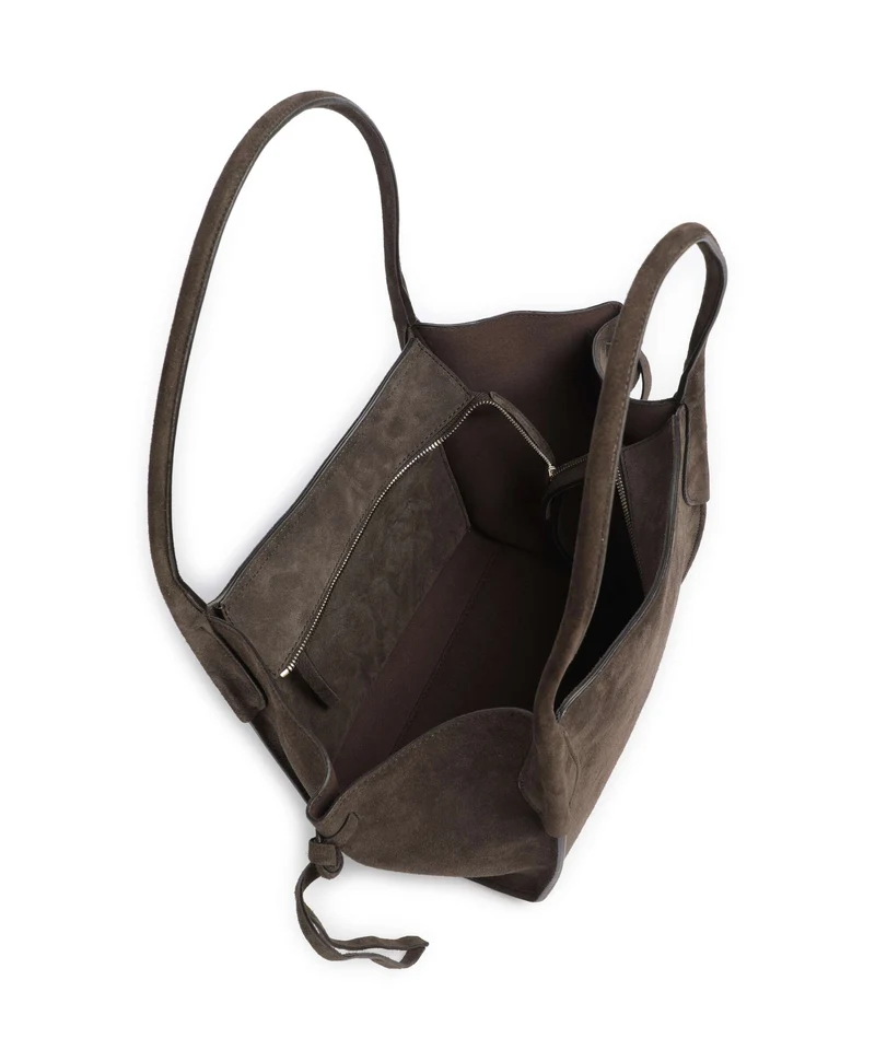 Abro Suede Vibe Small Sac porté épaule dark brown