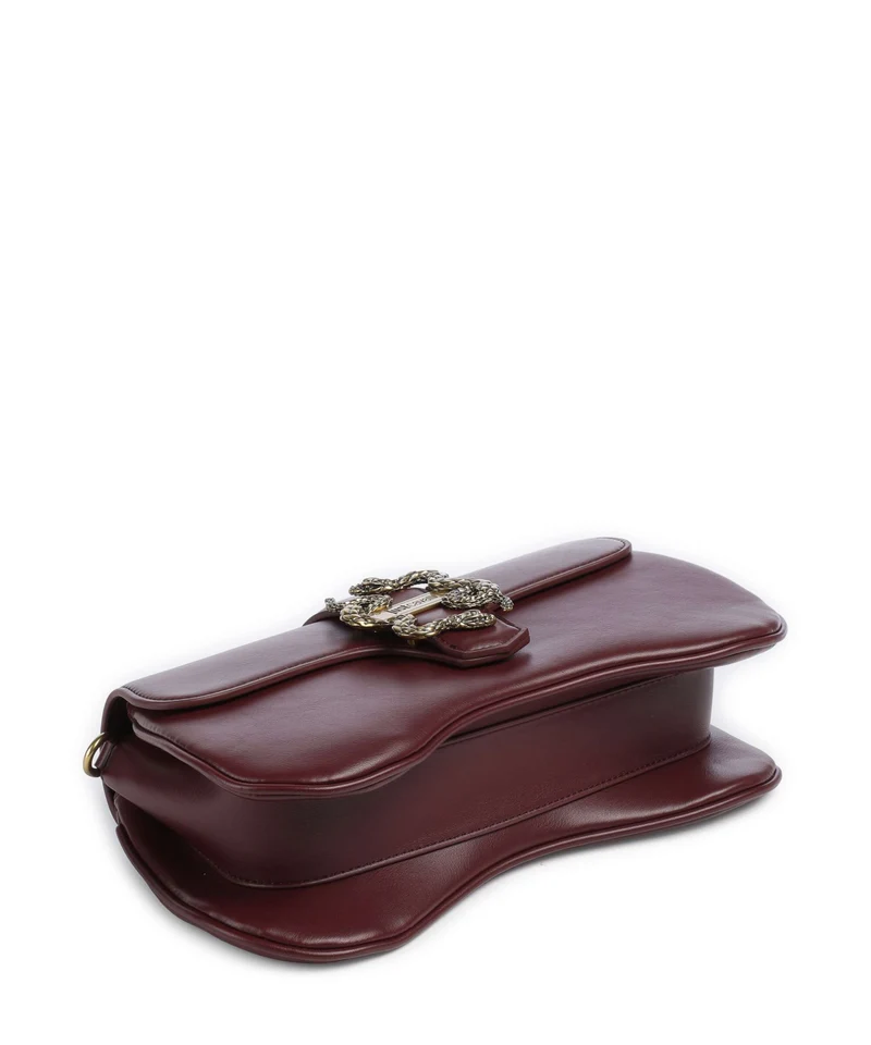 Just Cavalli Iconic Snakes Sac porté épaule cordovan