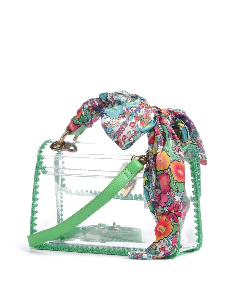 Kurt Geiger Kensington Vinyl Mini Sac bandoulière green combination
