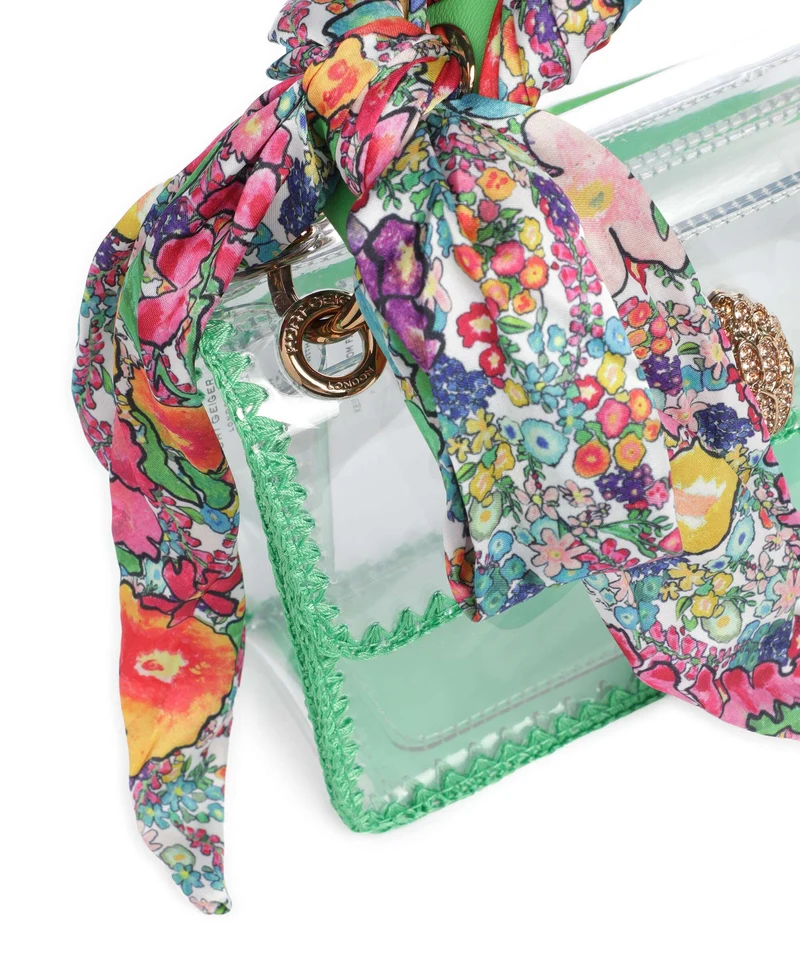 Kurt Geiger Kensington Vinyl Mini Sac bandoulière green combination