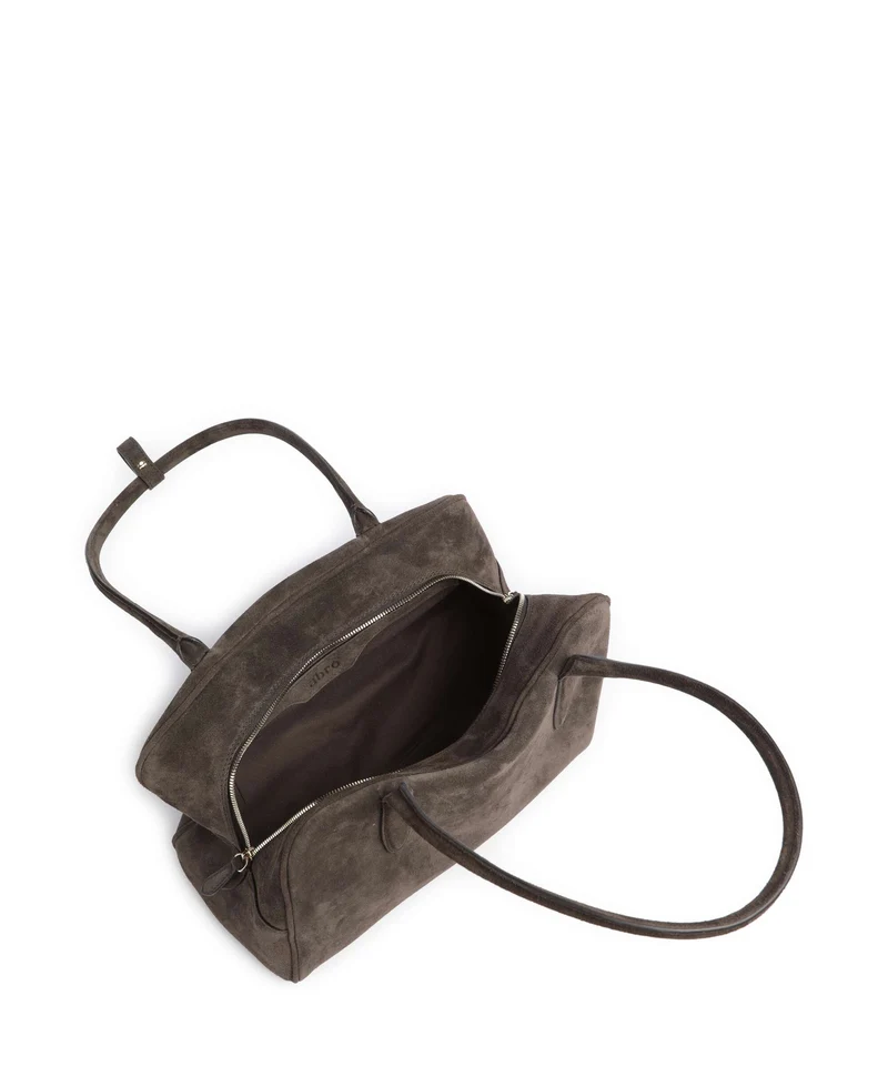 Abro Suede Amara Sac porté épaule dark brown