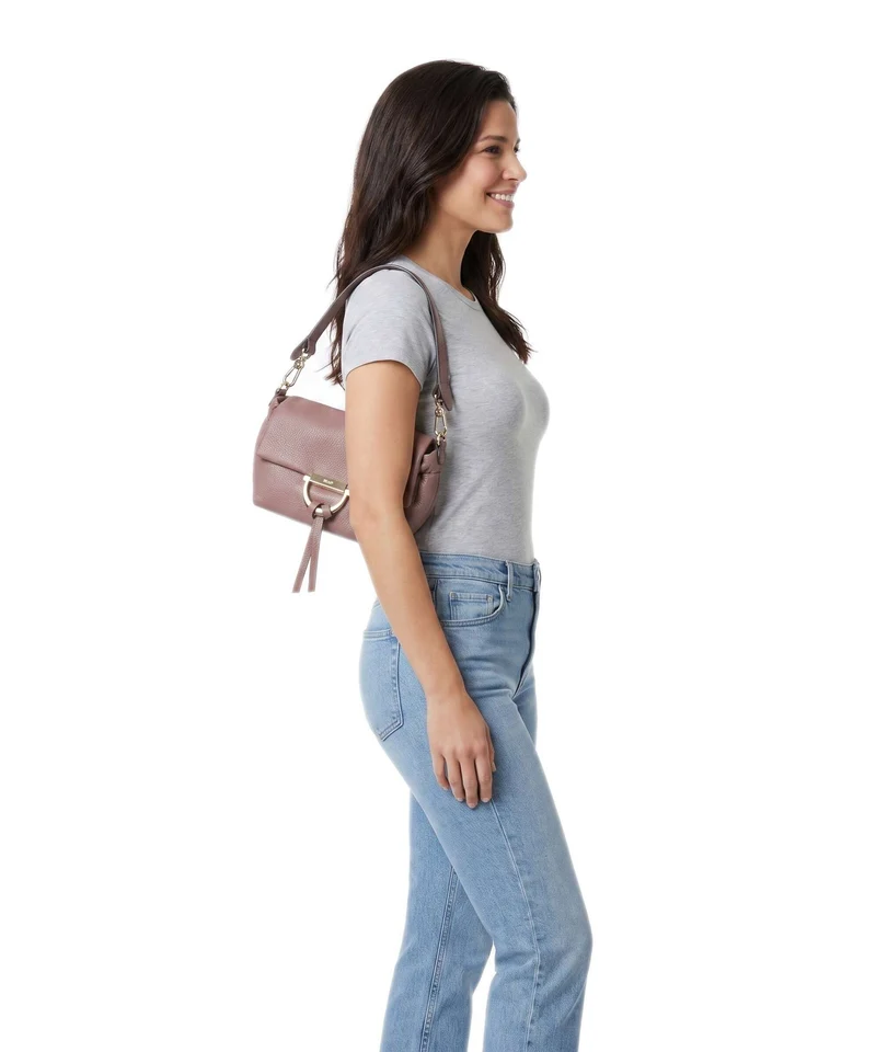 Abro Dalia Temi Small Sac porté épaule rosewood