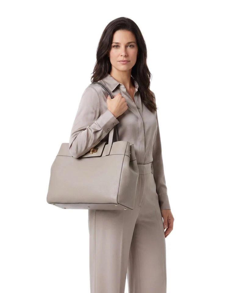 Furla Amelia L Cabas cachemire gray