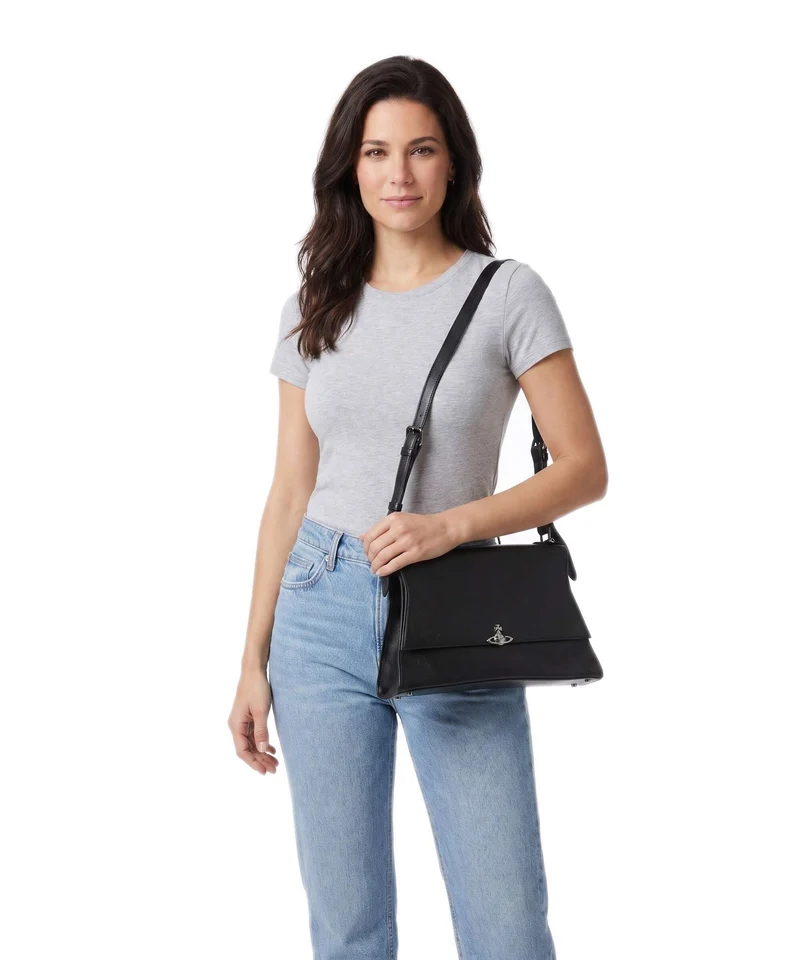 Vivienne Westwood Bianca Supple Medium Sac porté épaule black