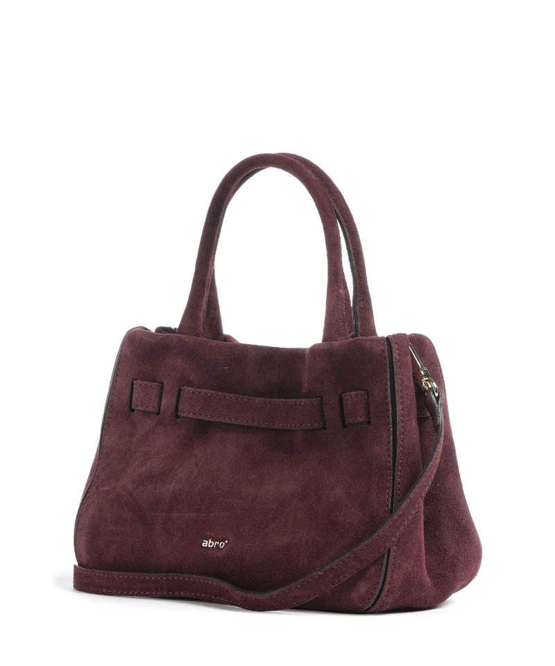 Abro Suede Jill Sac à main burgundy