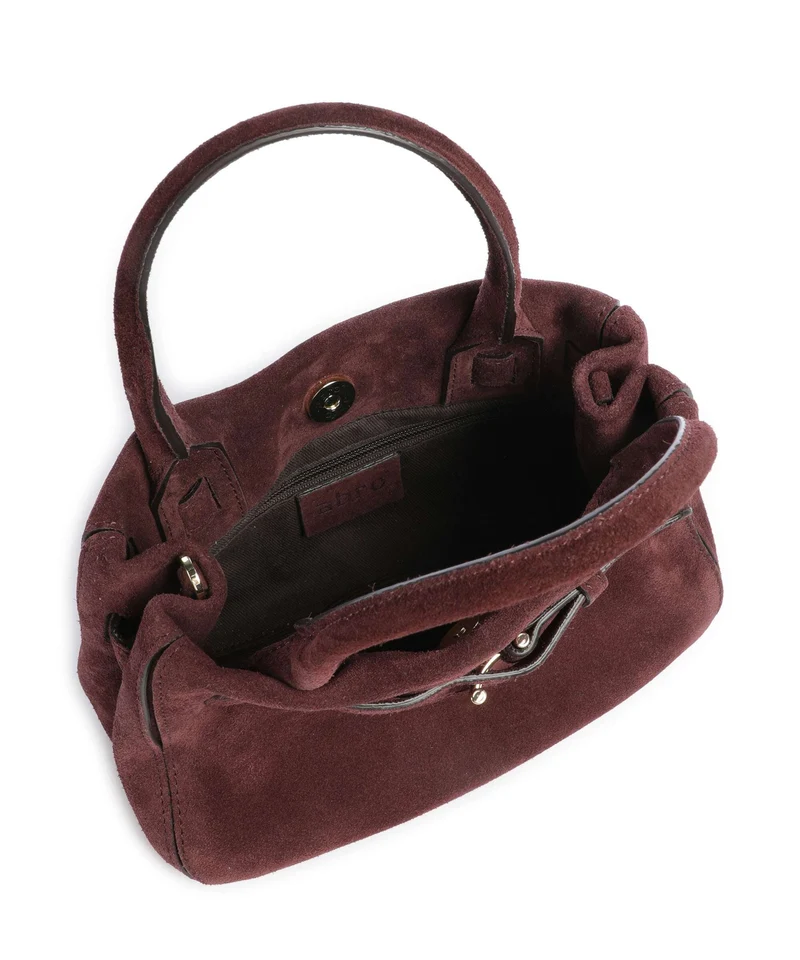 Abro Suede Jill Sac à main burgundy