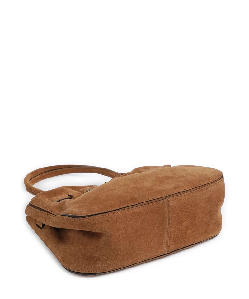 Abro Suede Jill Sac porté épaule cuoio