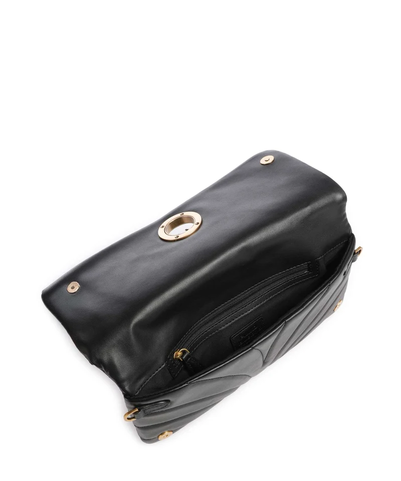 Pinko Click Horizontal Classic Sac bandoulière nero/antique gold