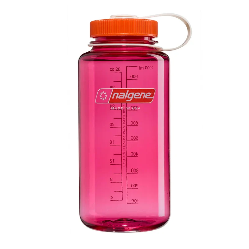 Bouteille Nalgene Sustain à grand goulot 950 ml – Fuchsia / Flame