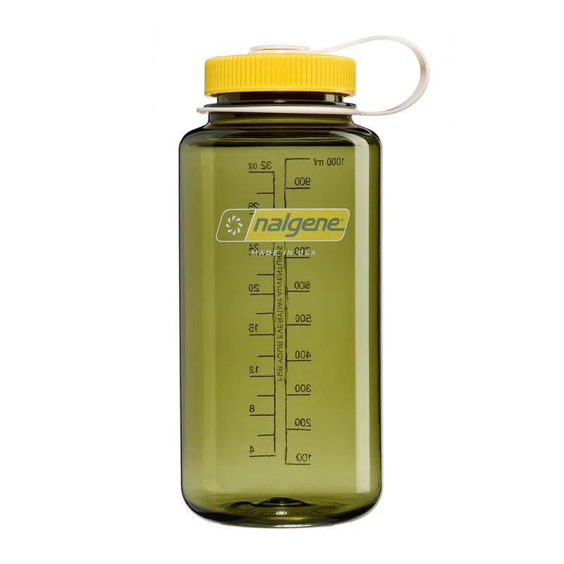 Bouteille Nalgene Sustain à grand goulot 950 ml – Oil Green / Freesia