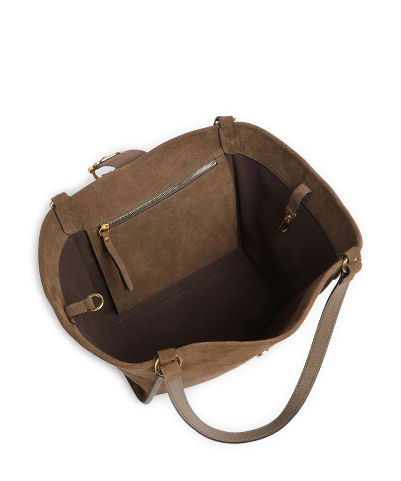 Abro Suede Temi Cabas khaki