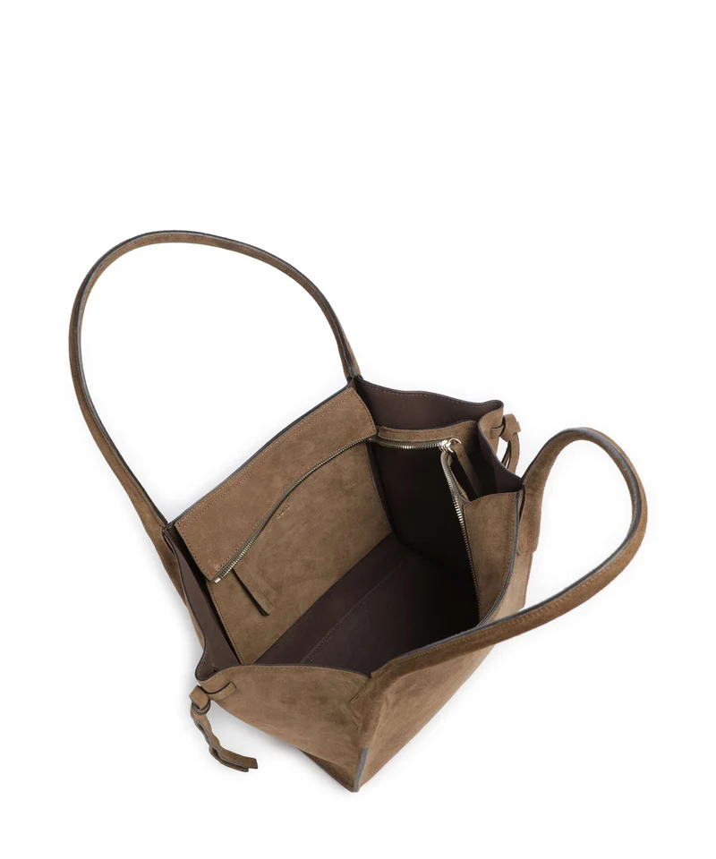 Abro Suede Vibe Small Sac porté épaule khaki