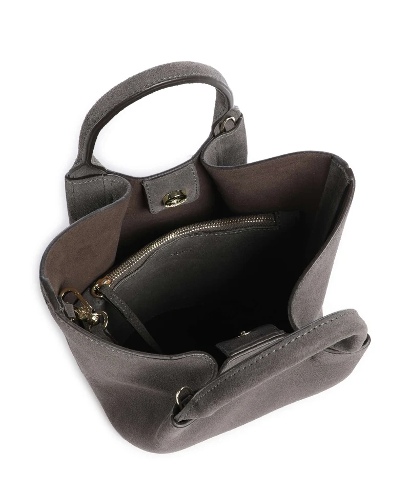 Abro Suede Essential Small Sac à main grey