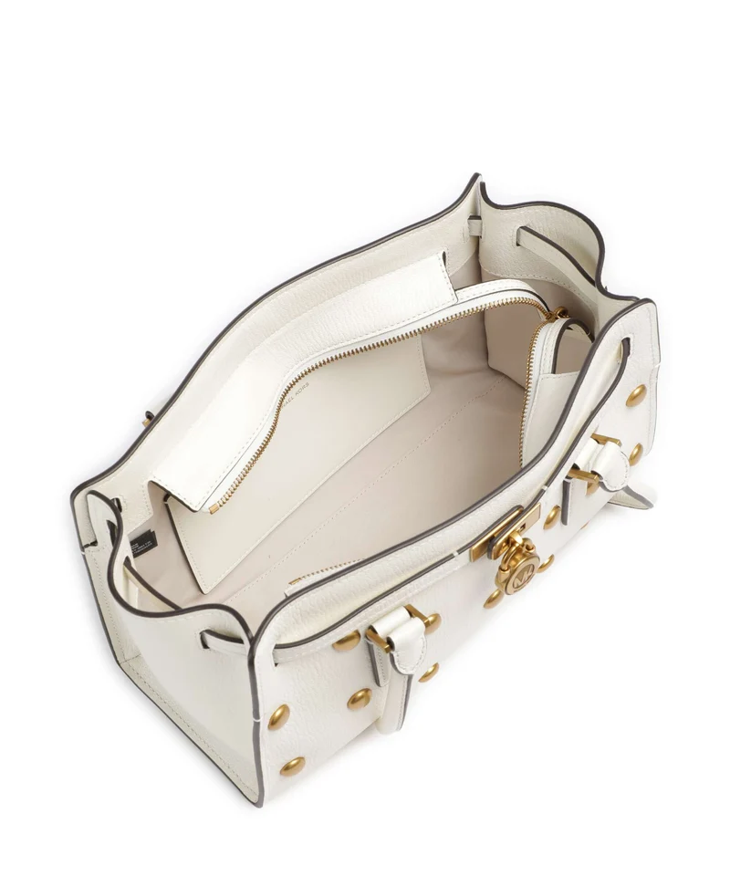 Michael Kors Hamilton Moderne Small Sac porté épaule eggshell