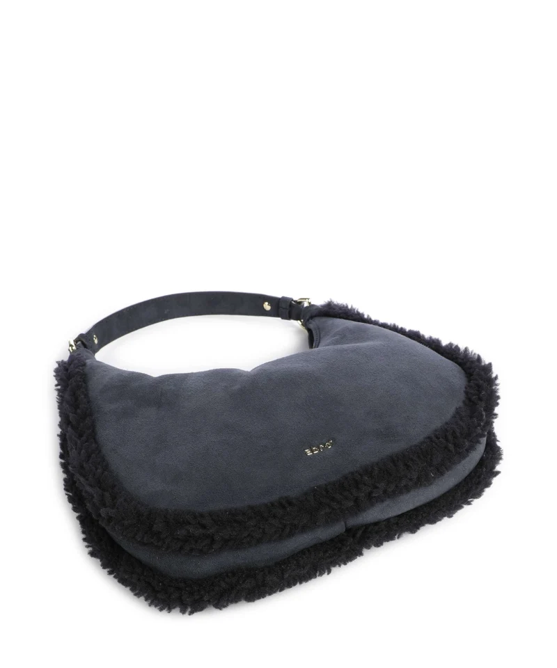 Abro Shearling Nana Mini Sac porté épaule navy