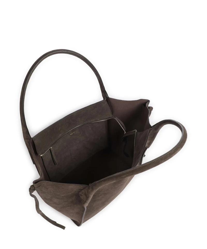 Abro Suede Vibe Big Cabas dark brown