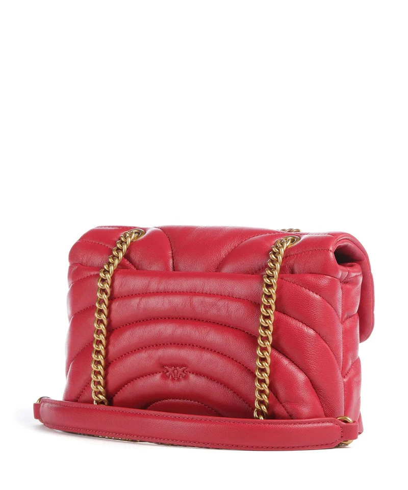 Pinko Love Puff Mini Sac porté épaule rosso rio/antique gold