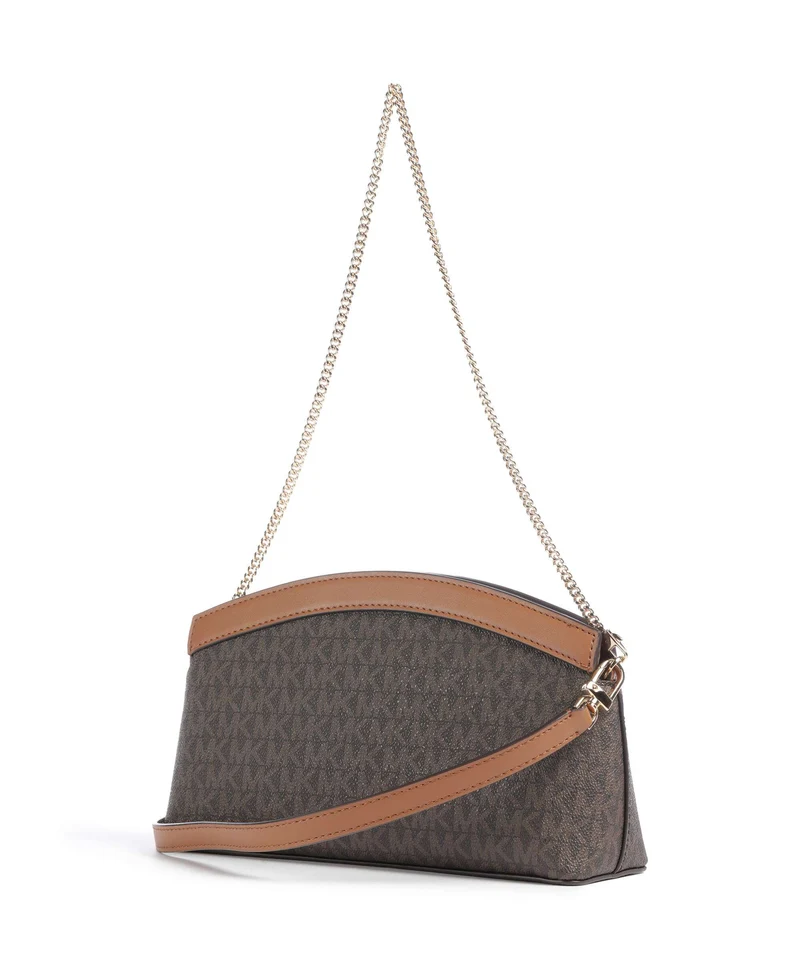 Michael Kors Athena Small Sac porté épaule brown/acorn