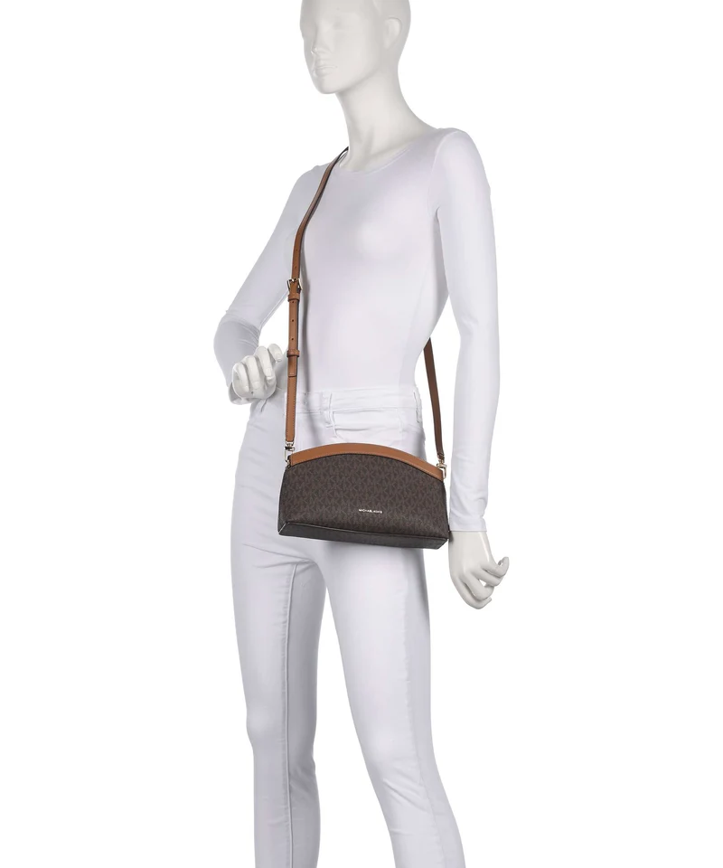 Michael Kors Athena Small Sac porté épaule brown/acorn