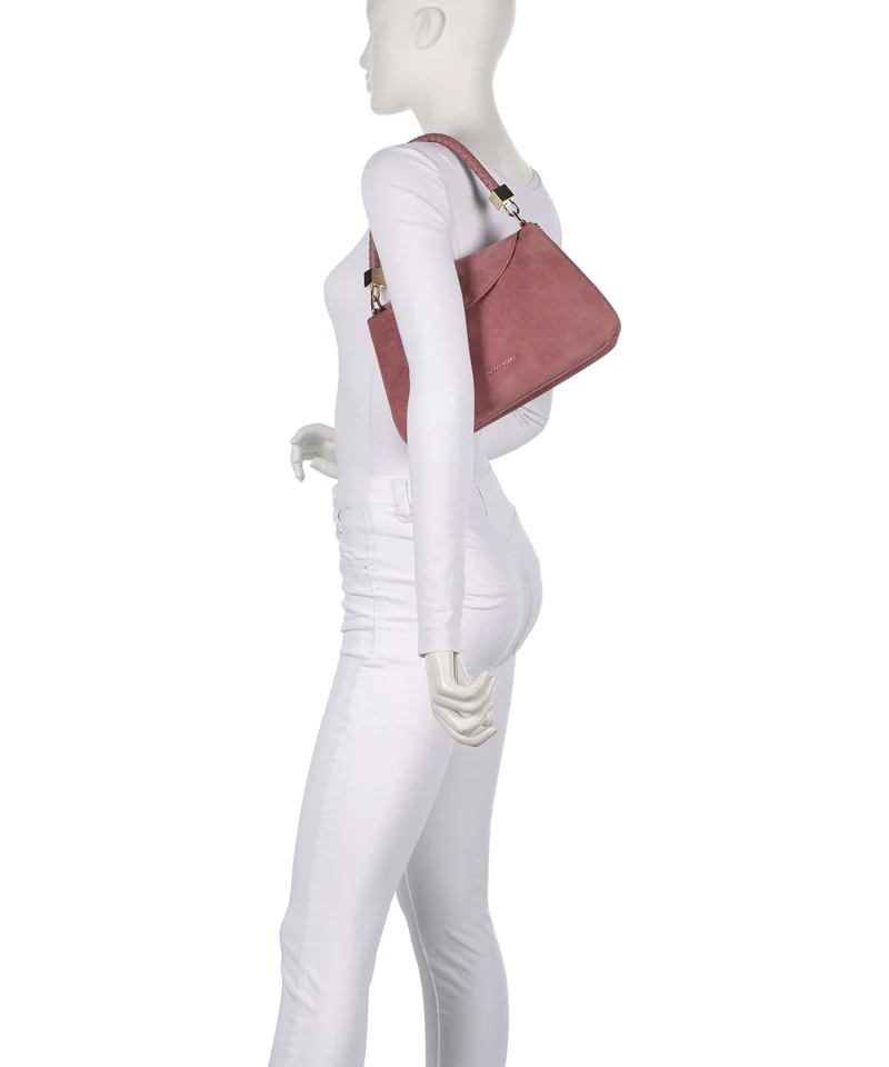 Coccinelle Tiggy Suede Sac porté épaule winter rose