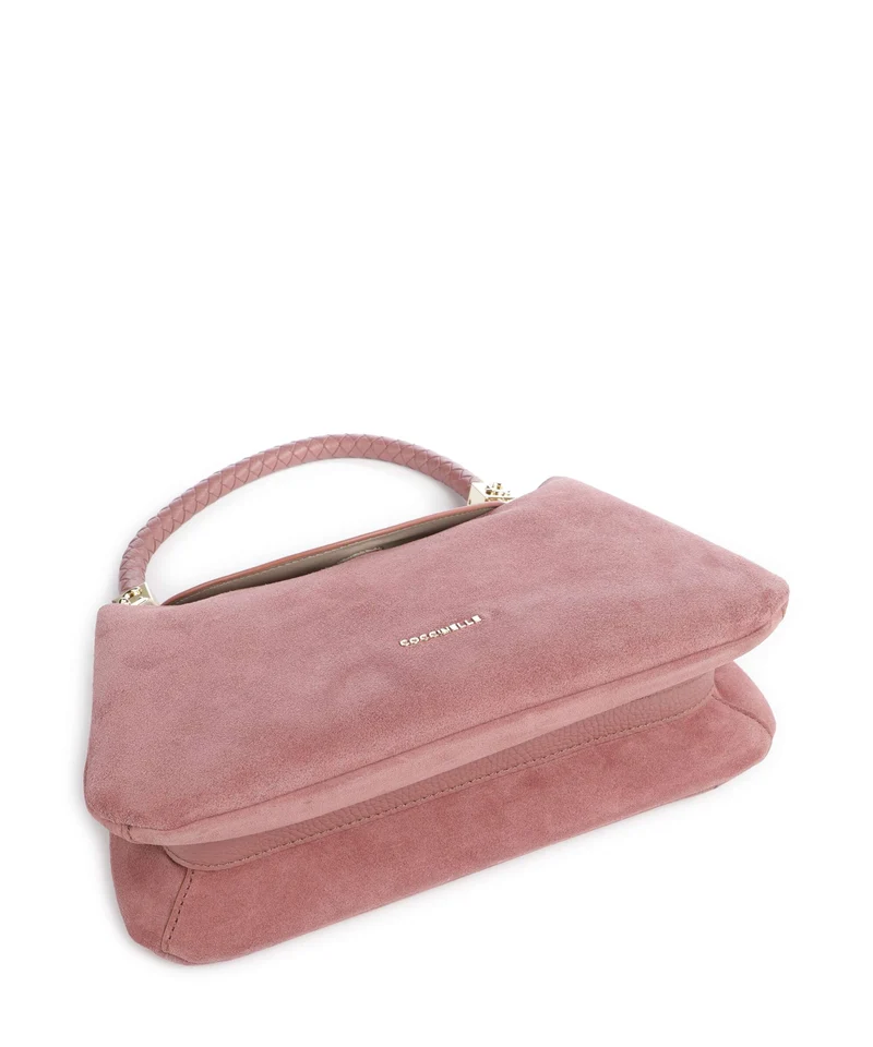 Coccinelle Tiggy Suede Sac porté épaule winter rose