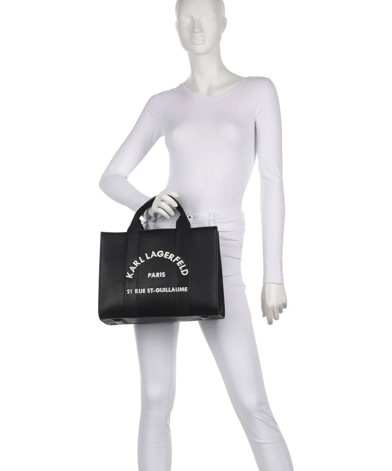 Karl Lagerfeld K/Rue St Guillaume Medium Sac à main white/black