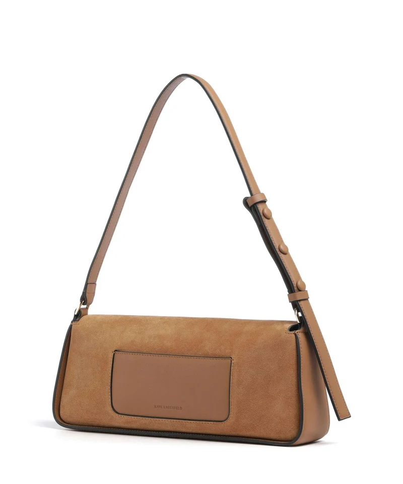 Karl Lagerfeld K/Signature Sac porté épaule caramel