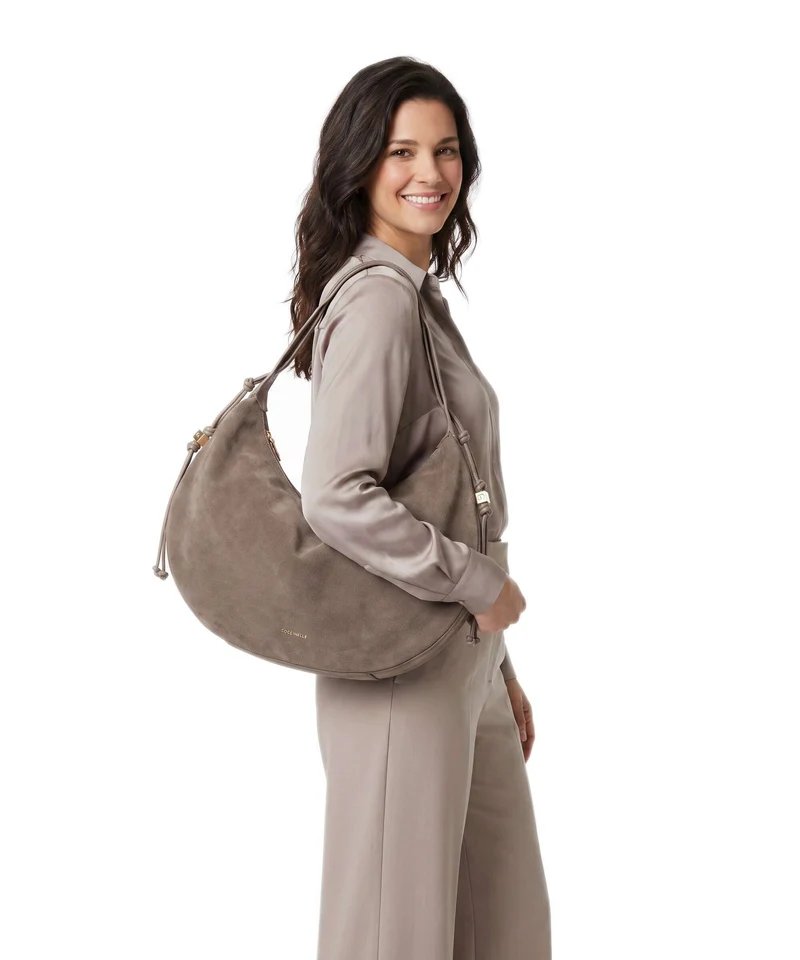 Coccinelle Thess Suede Sac fourre-tout warm taupe