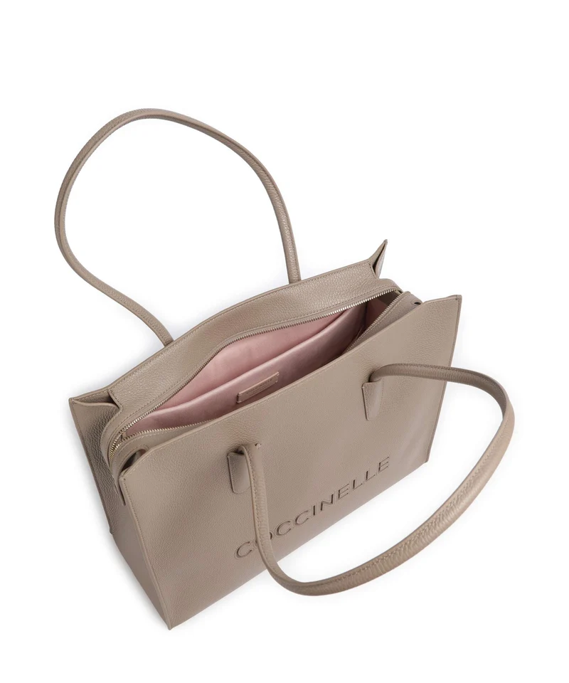 Coccinelle Myrtha Cabas warm taupe