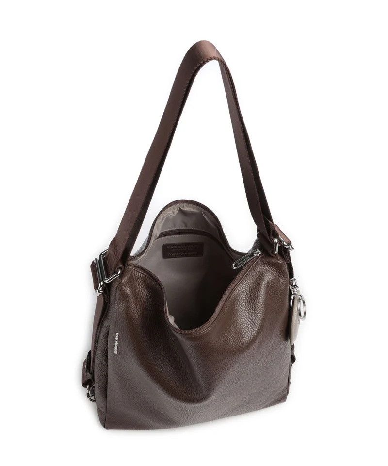 Mandarina Duck Mellow Leather Sac à main porté dos espresso