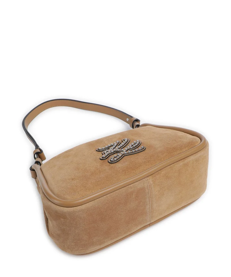 Karl Lagerfeld K/Autograph Patch Sac porté épaule caramel