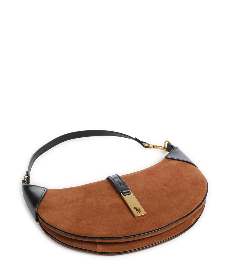 Polo Ralph Lauren ID Collection Mini Sac porté épaule toffee/black