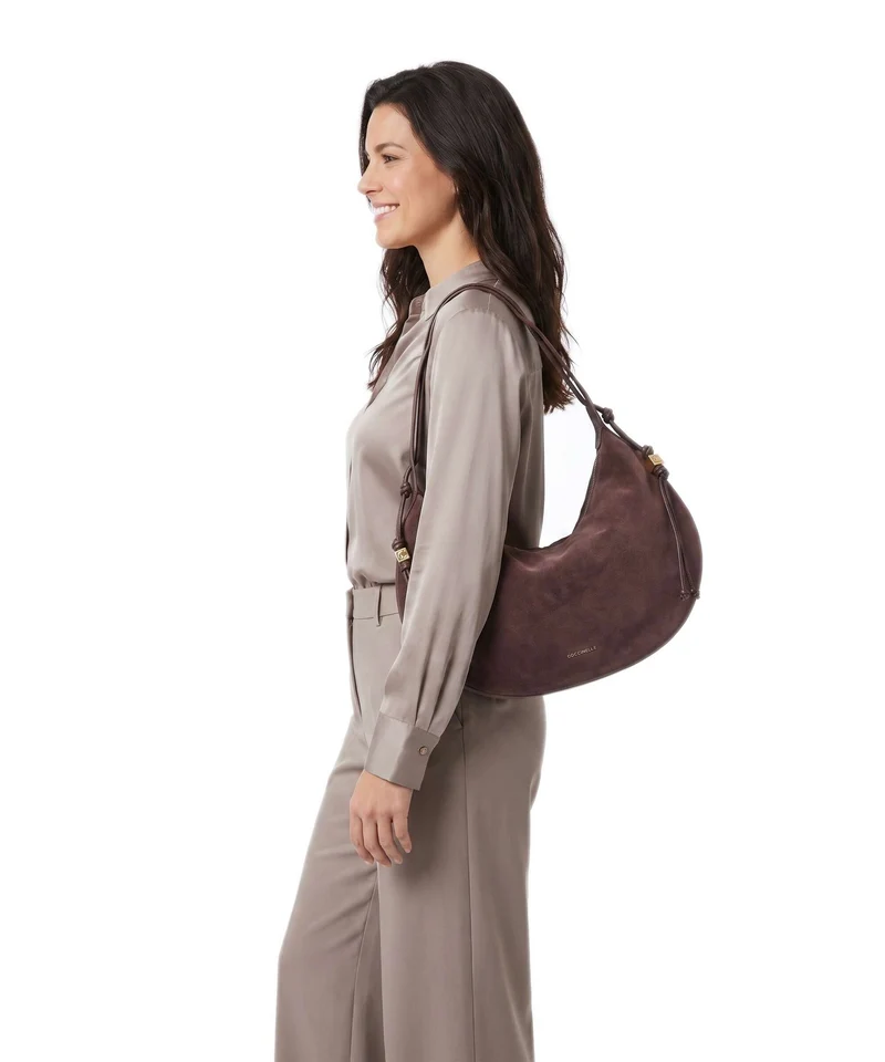 Coccinelle Thess Suede Sac fourre-tout berry