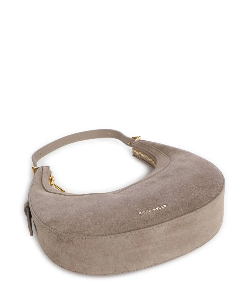 Coccinelle Whisper Suede Sac porté épaule warm taupe